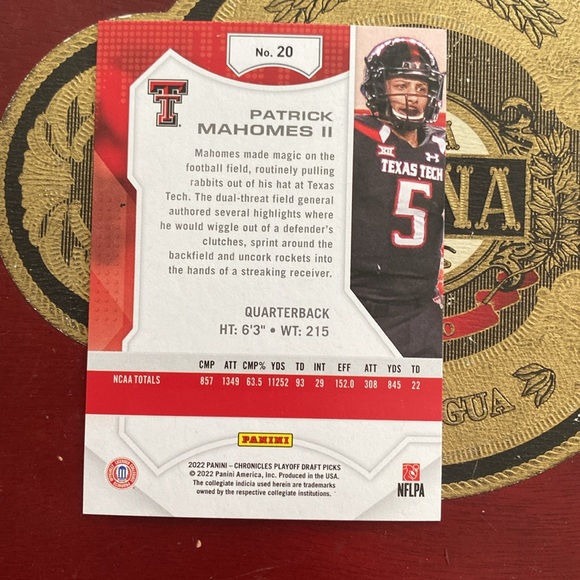 Patrick Mahomes Playoff Card - Picture 2 of 2